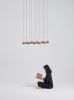 Paopao Pendant PZ10 | Pendants by SEED Design USA. Item made of metal & glass