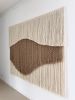 Gaia — Wool and Jute Wall Installation | Tapestry in Wall Hangings by Olivia Fiber Art. Item made of wood with cotton
