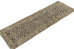 Rug & Kilim Distressed Persian Runner in Black & Beige | Area Rug in Rugs by Rug and Kilim