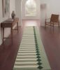 Handwoven Woolen Runner Rug | Rugs by Evergreen Carpets. Item composed of wool in boho or minimalism style