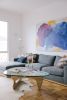 Painting in Private Residence, San Francisco | Oil And Acrylic Painting in Paintings by Nicole Mueller. Item composed of canvas and synthetic