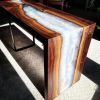 Evelyn | Desk in Tables by J Strowmatt Designs. Item composed of walnut and synthetic