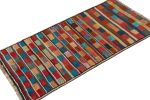 Vintage Qashqai Persian Gabbeh runner in Polychromatic | Area Rug in Rugs by Rug and Kilim