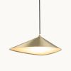 Emily I Pendant Light – Gold Semi-Matte | Pendants by MOSS Objects. Item made of oak wood with steel works with contemporary & modern style