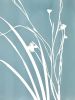 Gray Iris Triptych: Three 24 x 18" monotypes/ 24 x 54" | Etching in Paintings by Christine So. Item in boho or country & farmhouse style