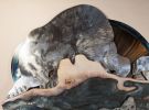 At the Breathing Hole 2 | Sculptures by Jeffrey H Dean. Item made of wood & steel