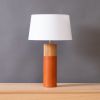Capsule Table Lamp | Lamps by Christopher Solar Design. Item composed of oak wood and linen in minimalism or mid century modern style