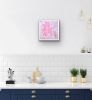 Sunrise Magnolia (Acrylic Painting FRAMED to 13 x 13") | Oil And Acrylic Painting in Paintings by Christine So. Item compatible with boho and contemporary style