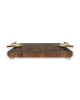 The Legend | Serving Board in Serveware by Gavin May. Item made of walnut with brass