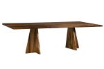 Argentine Rosewood Twin Pedestal Luca Table by Costantini | Dining Table in Tables by Costantini Design. Item made of wood