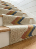 Handwoven Wool Stair Runner | Customizable Geometric Pattern | Runner Rug in Rugs by Evergreen Carpets. Item made of wool compatible with boho and minimalism style