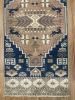 Hand-woven Turkish Rug Pillow| 1.5 x 3.3 | Small Rug in Rugs by Wool and Rug. Item composed of wool in boho or contemporary style