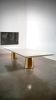 Benino Custom Oil Rubbed Cast Bronze Twin Pedestal Lacquered | Dining Table in Tables by Costantini Design. Item composed of oak wood and bronze