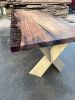 Tropical Epoxy Conference Table | Resin Dining Table | Tables by Tinella Collection | Los Angeles in Los Angeles. Item made of walnut & metal compatible with minimalism and art deco style