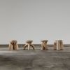 ELEMENTOS Water Stool Sandblasted Pine By Daniel Couttolenc | Chairs by Daniel Couttolenc. Item composed of wood compatible with boho and contemporary style