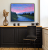 Nightfall At Chalk Hill | Oil And Acrylic Painting in Paintings by Victoria Veedell. Item composed of canvas & synthetic compatible with contemporary and country & farmhouse style