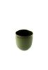 Handmade Porcelain Coffee Cup With Gold Rim. Green | Drinkware by Creating Comfort Lab. Item made of ceramic