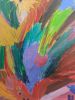 Amuse | Oil And Acrylic Painting in Paintings by Parineeta Patel- Nature Inspired Cosmic Abstracts. Item composed of canvas in eclectic & maximalism or coastal style