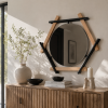 Regent Mirror | Decorative Objects by Sand & Iron. Item composed of oak wood and steel in mid century modern or contemporary style