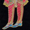 Sita Ram Hand Embroidered Bejewelled Installation of Hindu G | Embroidery in Wall Hangings by MagicSimSim