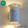 Riverine coastal wall sconce (up and down light function) | Sconces by Light and Fiber. Item composed of cotton and metal in boho or contemporary style