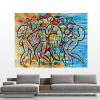 Abstract Jazz Canvas Art Print by Leon Zernitsky | Prints in Paintings by Leon Zernitsky Art. Item made of wood & canvas compatible with contemporary style