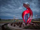 Life Blood | Public Sculptures by Innovative Sculpture Design. Item made of metal works with contemporary & art deco style