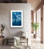 A Solitary Path: 30 x 20" Hand-Printed Cyanotype Photograph | Photography by Christine So. Item made of paper compatible with boho and country & farmhouse style