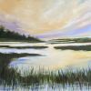 Sunset Cove - wetlands, marsh, lowcountry painting | Oil And Acrylic Painting in Paintings by Filomena Booth Fine Art. Item made of canvas works with coastal style