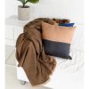 Hay Brown Plush Soft Twill Merino Handwoven Throw | Linens & Bedding by Studio Variously. Item made of wool works with modern style