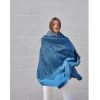 Macaroon Midnight Dark Blue Throw | Linens & Bedding by Studio Variously. Item made of cotton works with modern style