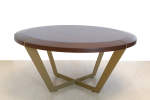 Diamond Table - Small | Coffee Table in Tables by Marie Burgos Design and Collection | d&d Building in New York. Item composed of walnut and brass