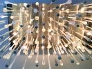 Pioggia Grigio | Chandeliers by Illuminata Art Glass Design by Julie Conway. Item made of glass works with minimalism & contemporary style
