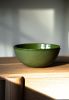 Handmade Porcelain Bowl. Green | Dinnerware by Creating Comfort Lab. Item made of ceramic