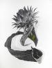 Slumberous Garden Nymph | Drawings by Katherine Baronet. Item made of paper