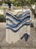Wall Tapestry 'Rivers' Handwoven Wall Hanging Fiber Wall Art | Wall Sculpture in Wall Hangings by Tissage Sauvage. Item composed of wood & cotton compatible with boho and country & farmhouse style