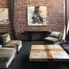 Blue Rustle | Oil And Acrylic Painting in Paintings by Upstart Modern | District San Francisco in San Francisco. Item made of canvas with synthetic