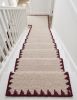 Handwoven Natural Woolen Runner Rug | Rugs by Evergreen Carpets. Item composed of wool in boho or minimalism style