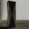 "Polimelus" Vase in Travertine Marble and Green Alpi Marble | Vases & Vessels by Carcino Design. Item composed of marble compatible with contemporary style