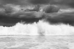 "STORM WAVE" Large Black And White Print. | Photography by ANDREW LEVER. Item composed of paper compatible with coastal style