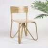 Butterfly Chair | Dining Chair in Chairs by Mianzi. Item made of bamboo with brass