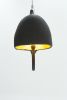 Funky Black Pendant Lamp - IC 4 by Studio Josha | Pendants by Studio Josha. Item made of steel with fiber works with contemporary & eclectic & maximalism style