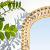 Royal Arch Rattan Mirror | Decorative Objects by Hastshilp. Item made of wood with glass