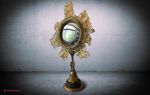 URSULA | Mirror in Decorative Objects by Michel Haillard. Item made of wood with bronze