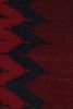 Vintage Afghan Kilim Runner in Burgundy with Chevrons | Area Rug in Rugs by Rug and Kilim. Item made of wool