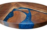 Disk of Destiny | Cocktail Table in Tables by Cline Originals. Item made of wood with steel works with japandi & coastal style