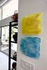 Perfect imperfection Yellow/Blue | Ornament in Decorative Objects by Wall Art Object by Betti Brillembourg