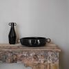 Loops Bowl Nero Large | Dinnerware by Dennis Kaiser. Item composed of ceramic
