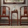 Legacy Ellsworth Ming Begonia Openwork Horseshoe Armchair I | Chairs by Dynasty Artisan. Item composed of wood compatible with contemporary and eclectic & maximalism style
