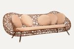 Bubbler Rattan Sofa | Couch in Couches & Sofas by Monarca Goods. Item made of wood & fabric compatible with boho and contemporary style